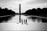 Washington Monument and reflecting pool. Washington DC.