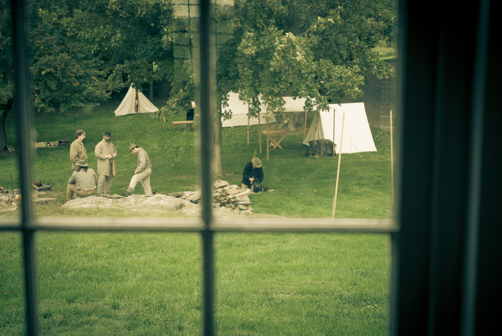 civil war re-enactors at Antietam National Battlefield. U.S. National Park Service