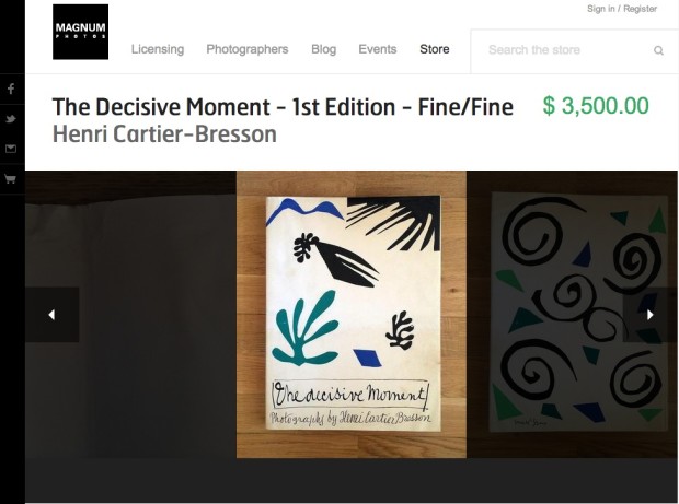 1st Edition. Henri Cartier-Bresson's The Decisive Moment. From Magnum Photos.