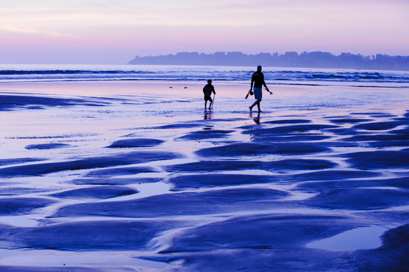 There is no better place to goof off in the evening than Stinson Beach.