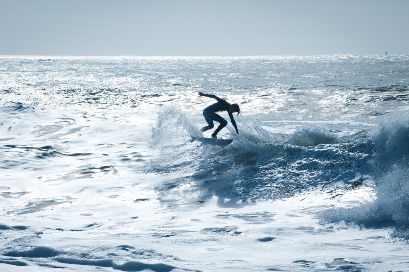 Surfers show off their shit at Rodeo Beach. 