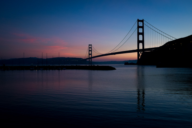 For a different view at sunset, drive down to Fort Baker on the east side of the GG Bridge. Less crowds and unique view. 