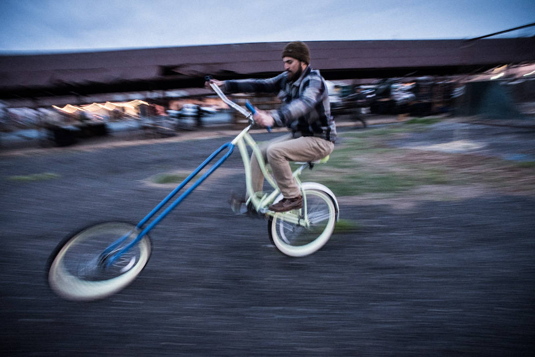 Custom chopper styled bike.